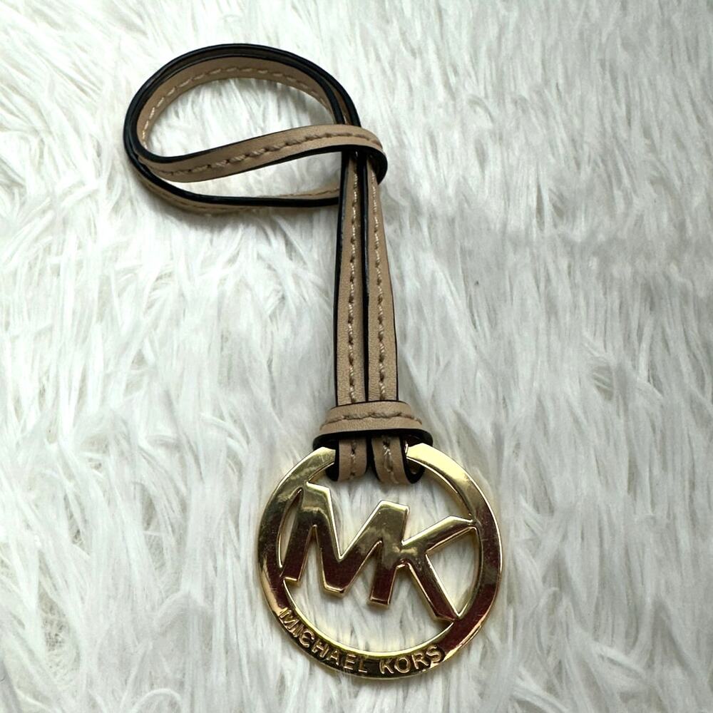 Michael Kors Tan Gold  Bag Charm